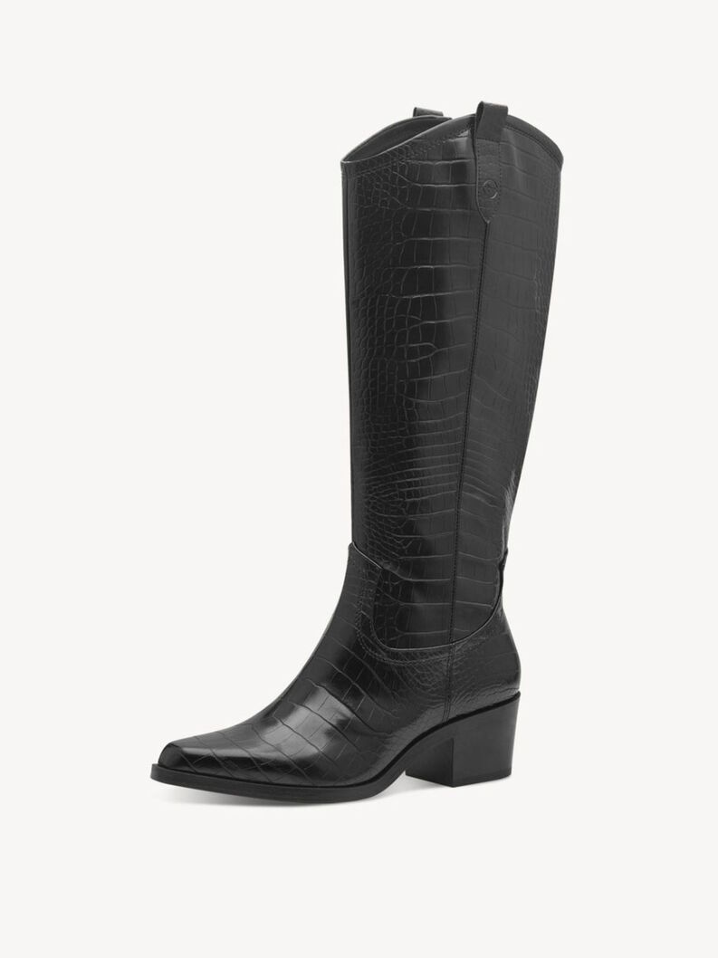 Boots - black, BLACK CROCO, hi-res