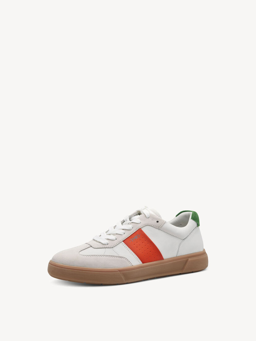 Sneaker - wit, WHITE/ORANGE, hi-res