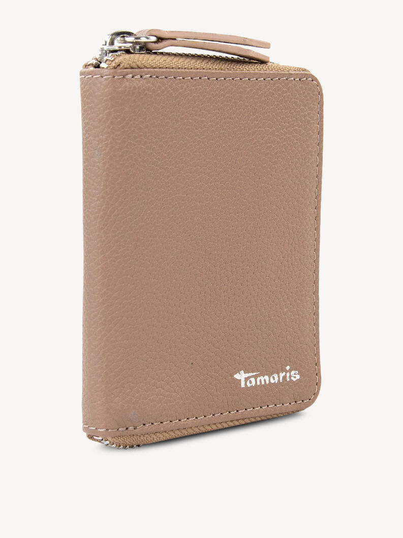 Leather Wallet - beige, sand, hi-res