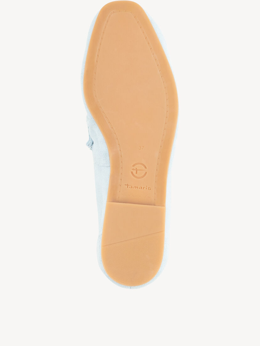 Leren Mocassin - blauw, LIGHT BLUE, hi-res