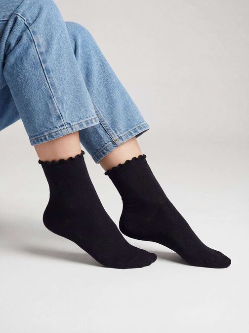 Socks 2-pack, storm/black, hi-res