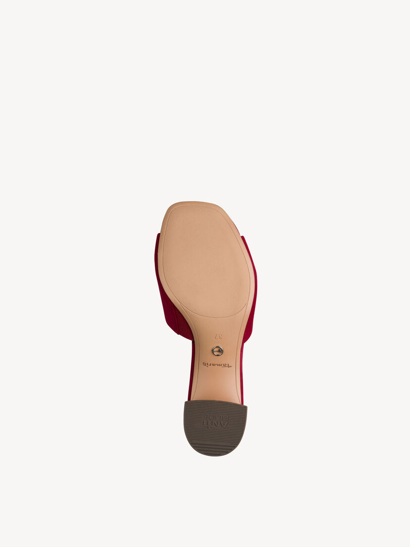 Leren Slipper - rood, RED SUEDE, hi-res