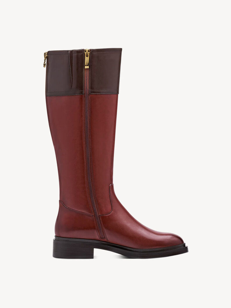 Bottes en cuir - marron, COGNAC COMB, hi-res