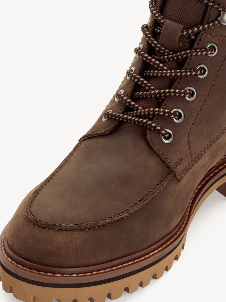 Lederstiefelette - braun, DARK BROWN, hi-res