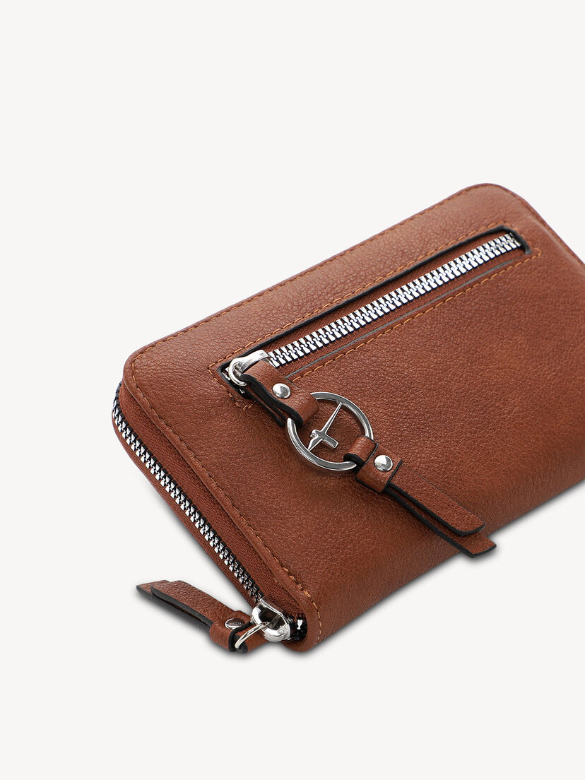 Portemonnee, cognac, hi-res