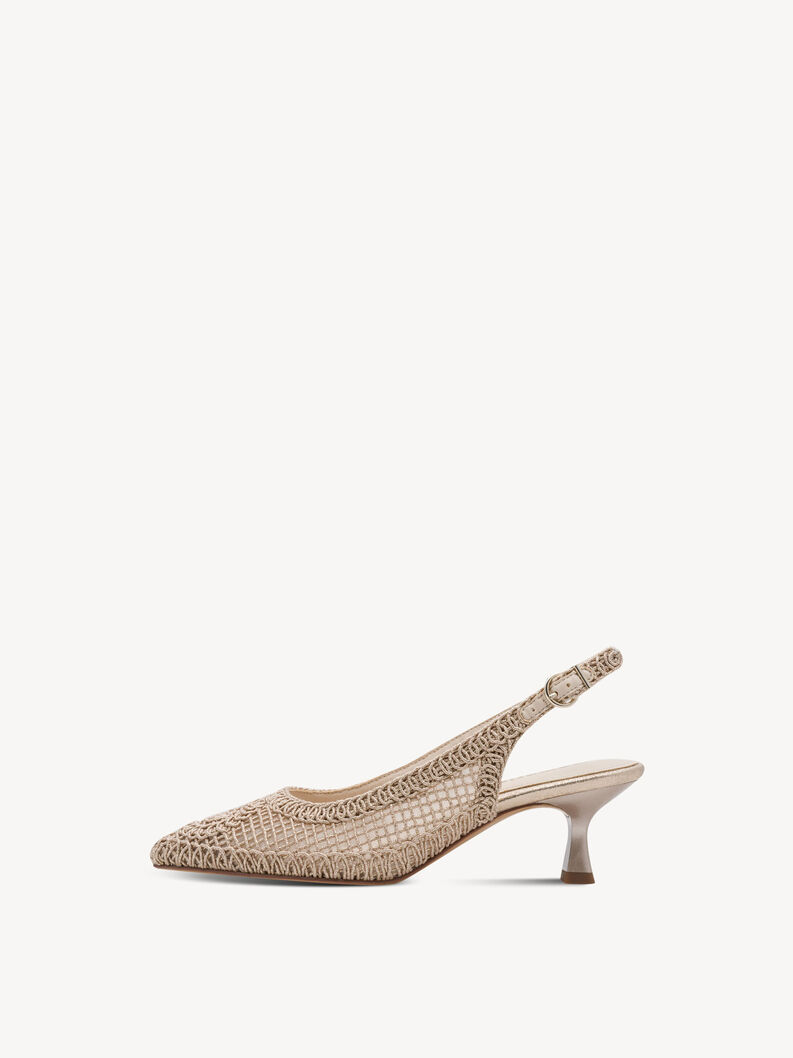 Slingpumps - metallic, LIGHT GOLD, hi-res