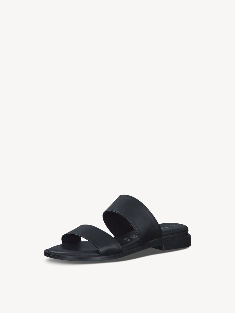 Leather Mule - black, BLACK UNI, hi-res