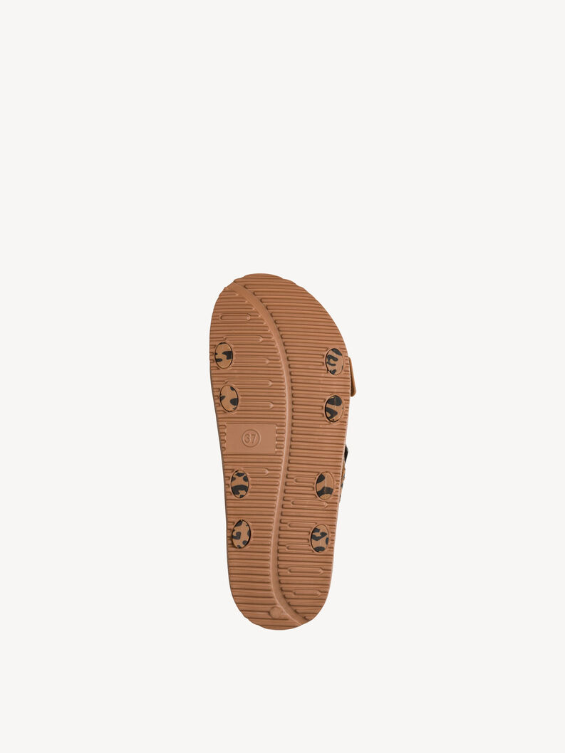 Klapki - brązowy, COGNAC LEOPARD, hi-res