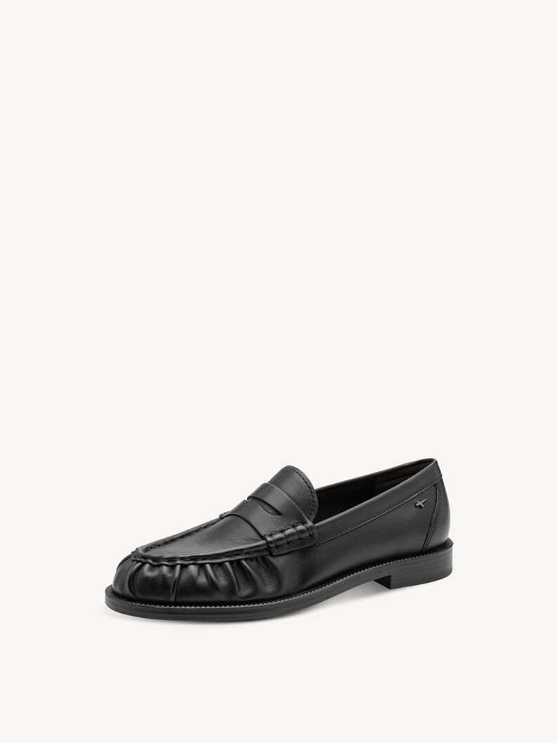Lederslipper - schwarz, BLACK LEATHER, hi-res
