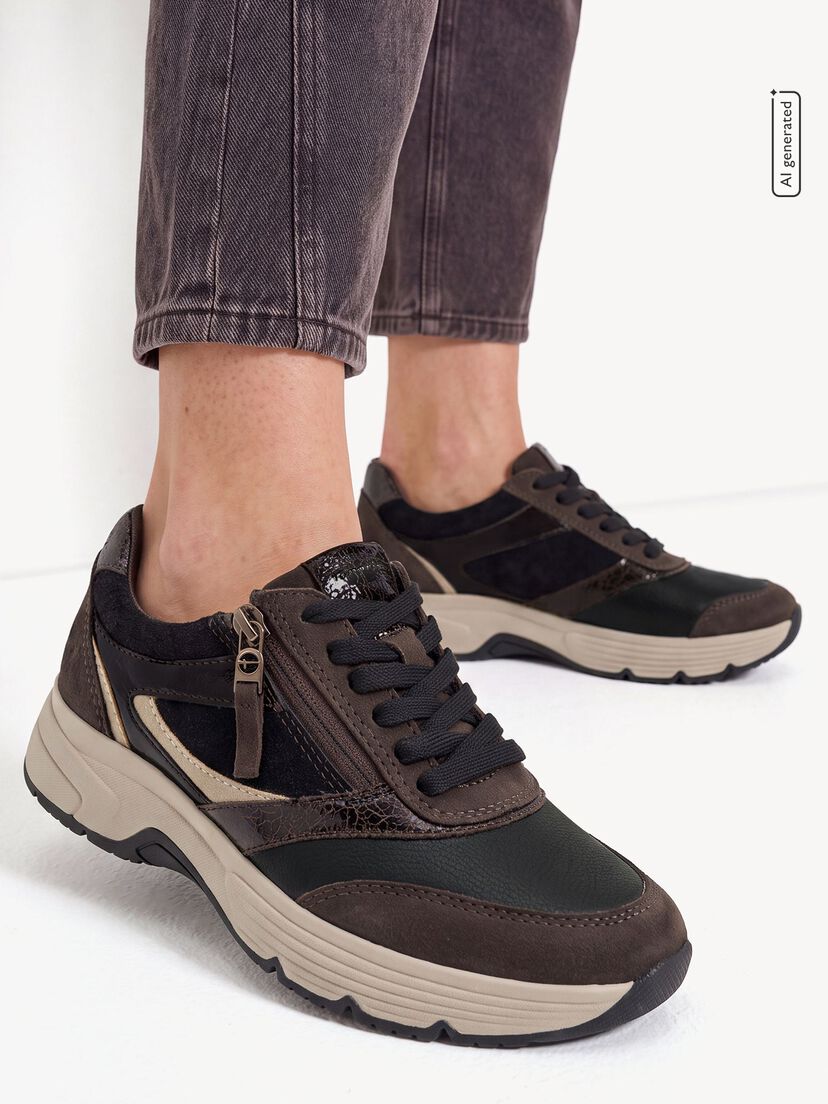 Sneaker - bruin, MOCCA COMB, hi-res