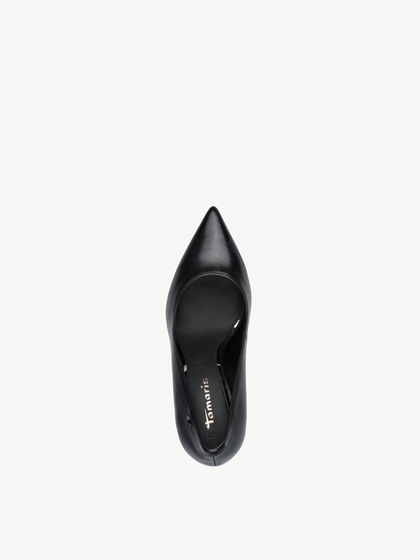 Leren Pumps - zwart, BLK LEATH. UNI, hi-res