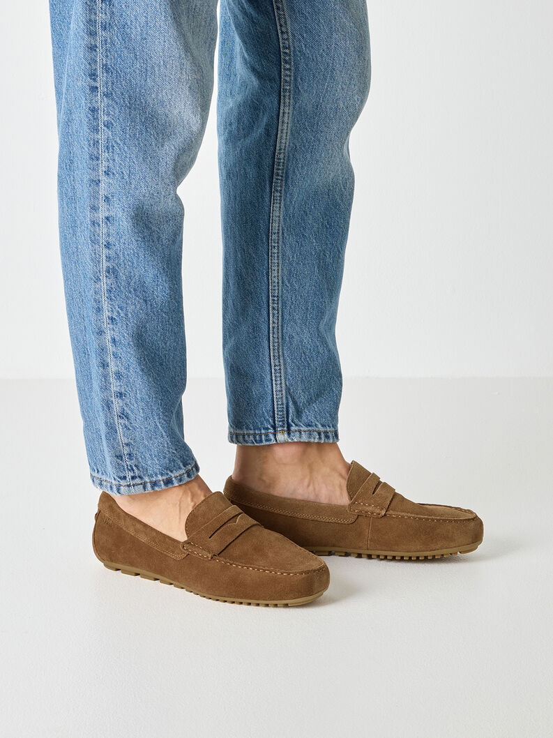 Leather Slipper - brown, TAN, hi-res