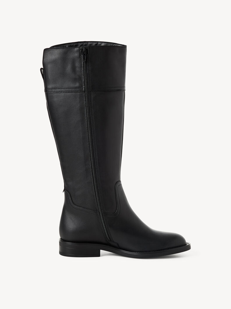 Lederstiefel - schwarz, BLACK, hi-res