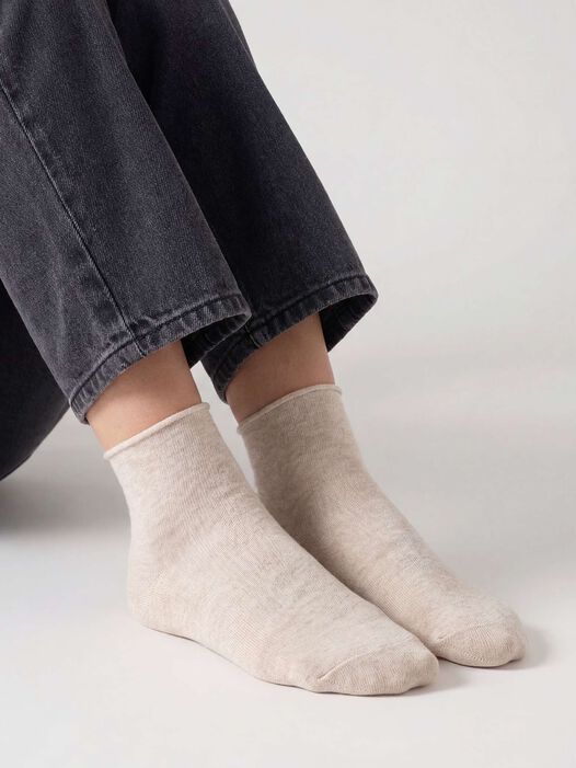 Sokken, 2-pack, beige mel./beige mel., hi-res