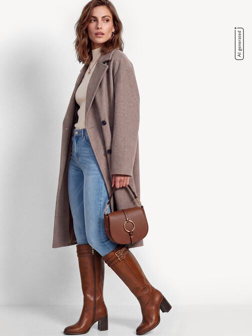 Boots, cognac, hi-res
