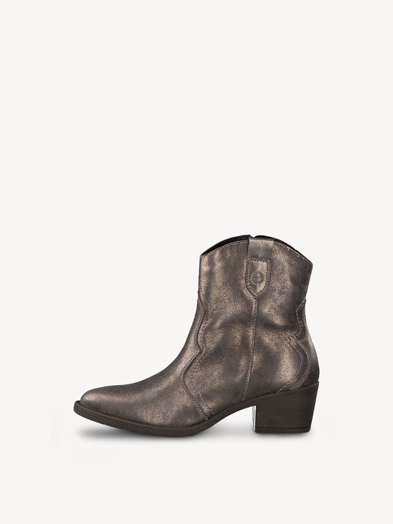 Leather Cowboy boots - metallic, BRONCE, hi-res