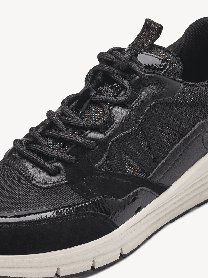 Ledersneaker - schwarz, BLACK COMB, hi-res