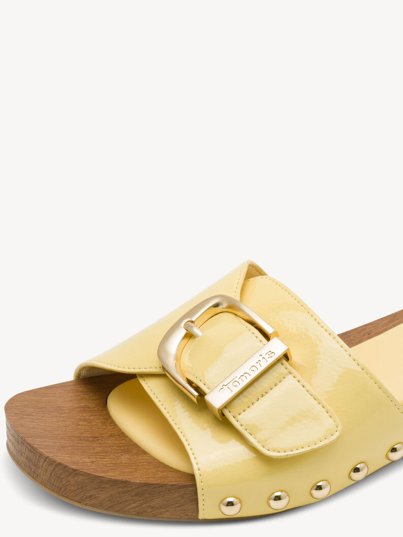Pantolette - gelb, YELLOW, hi-res