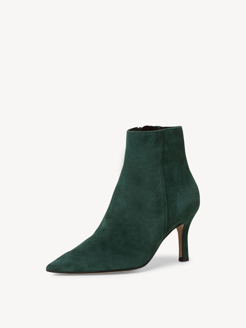 Leren Enkellaarsje - groen, GREEN, hi-res