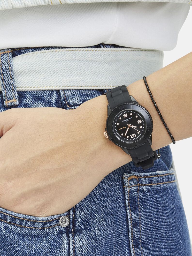 Uhr - schwarz, schwarz, hi-res