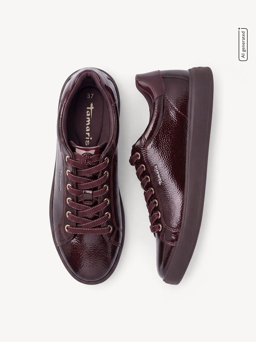 Sneaker, BURGUNDY PAT., hi-res