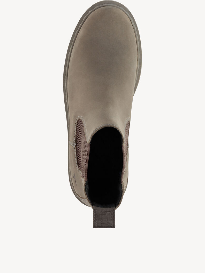Leder Chelsea Boot - grau, GREY, hi-res