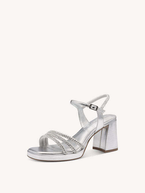 Sandale &agrave; talon, SILVER GLAM, hi-res