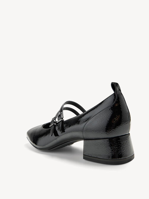 Pumps, BLACK UNI struc. Patent, hi-res