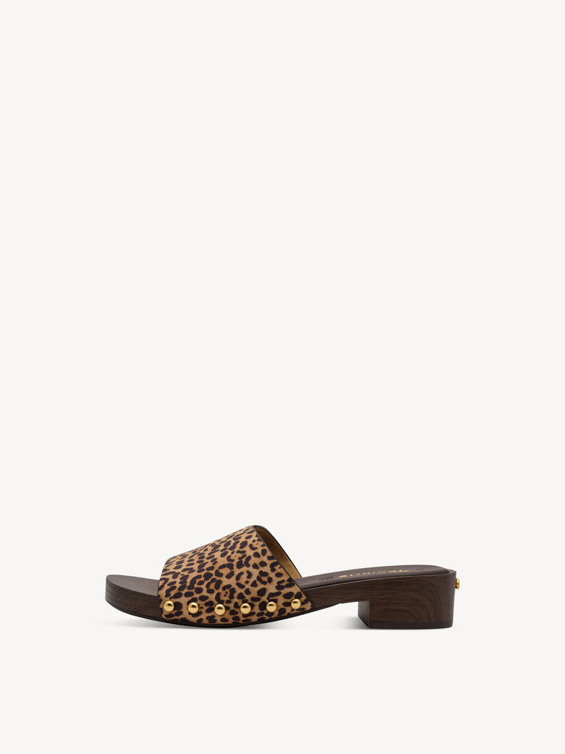 Mule - marron, COGNAC LEOPARD, hi-res