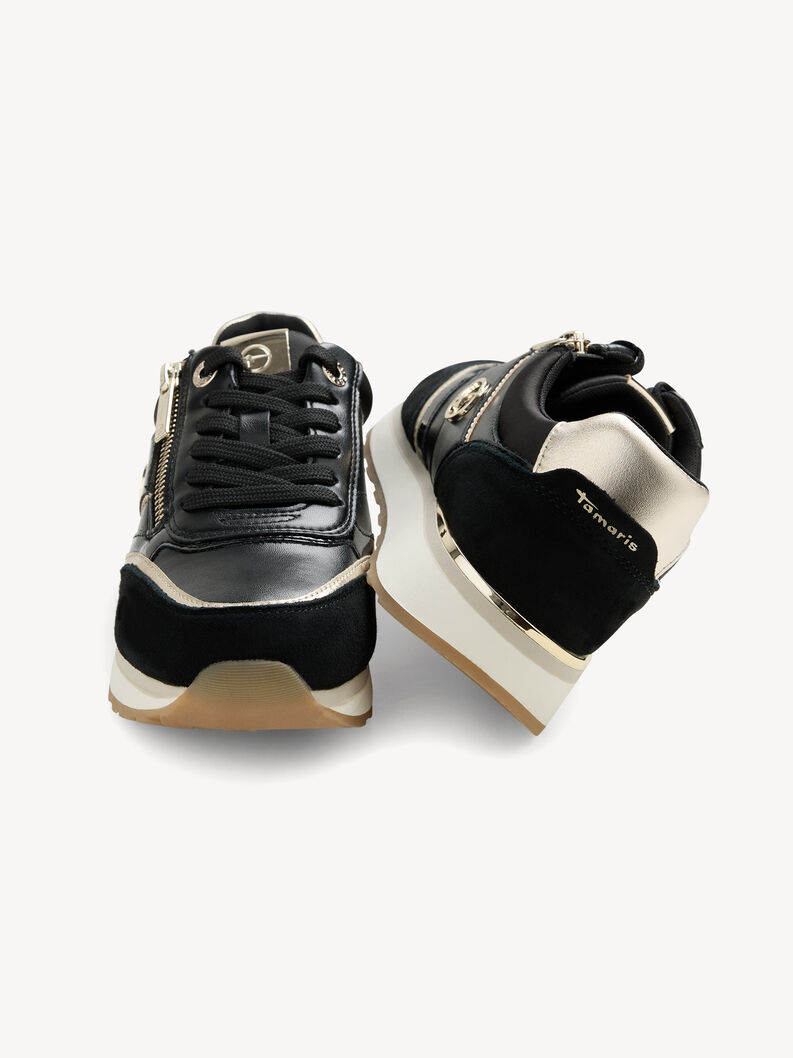 Sneaker - schwarz, BLACK/GOLD, hi-res