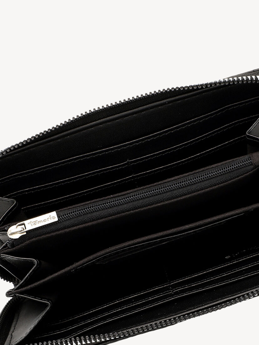 Portemonnee - zwart, black, hi-res