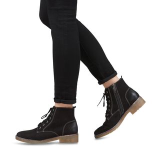 Tamaris Femme Bottines Chelsea TOUCHit - Bottines Plates Daim Synthétique