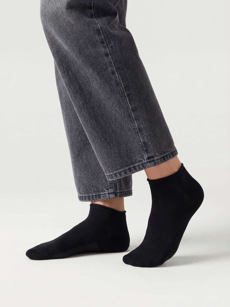 Socks 2-pack, black/black, hi-res