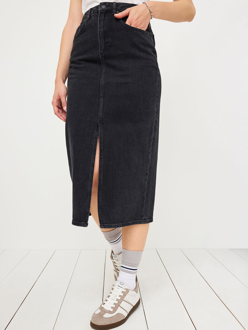 Gonna di jeans, Wash Black Denim, hi-res