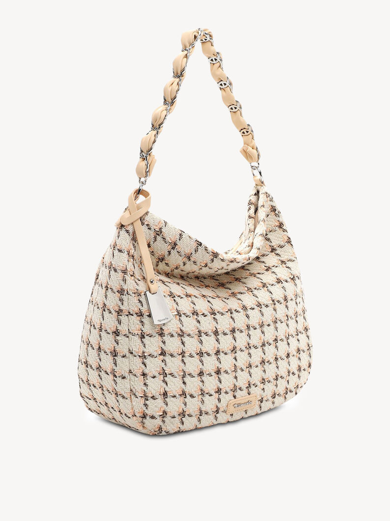 Handbag - beige, rose, hi-res