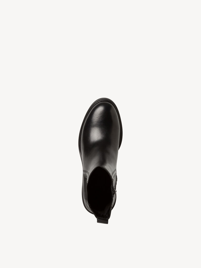 Leder Chelsea Boot - schwarz, BLACK, hi-res