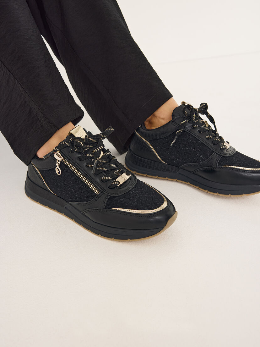 Sneaker - zwart, BLACK COMB, hi-res