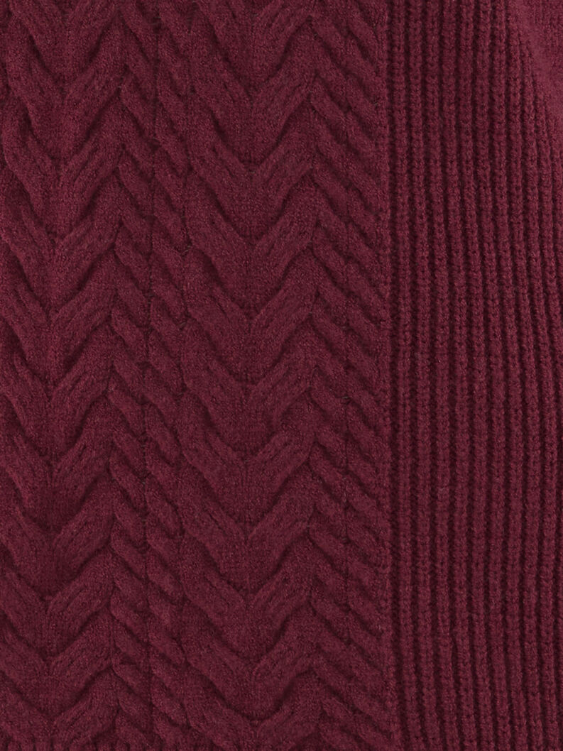Knitted pullover - red, Windsor Wine, hi-res