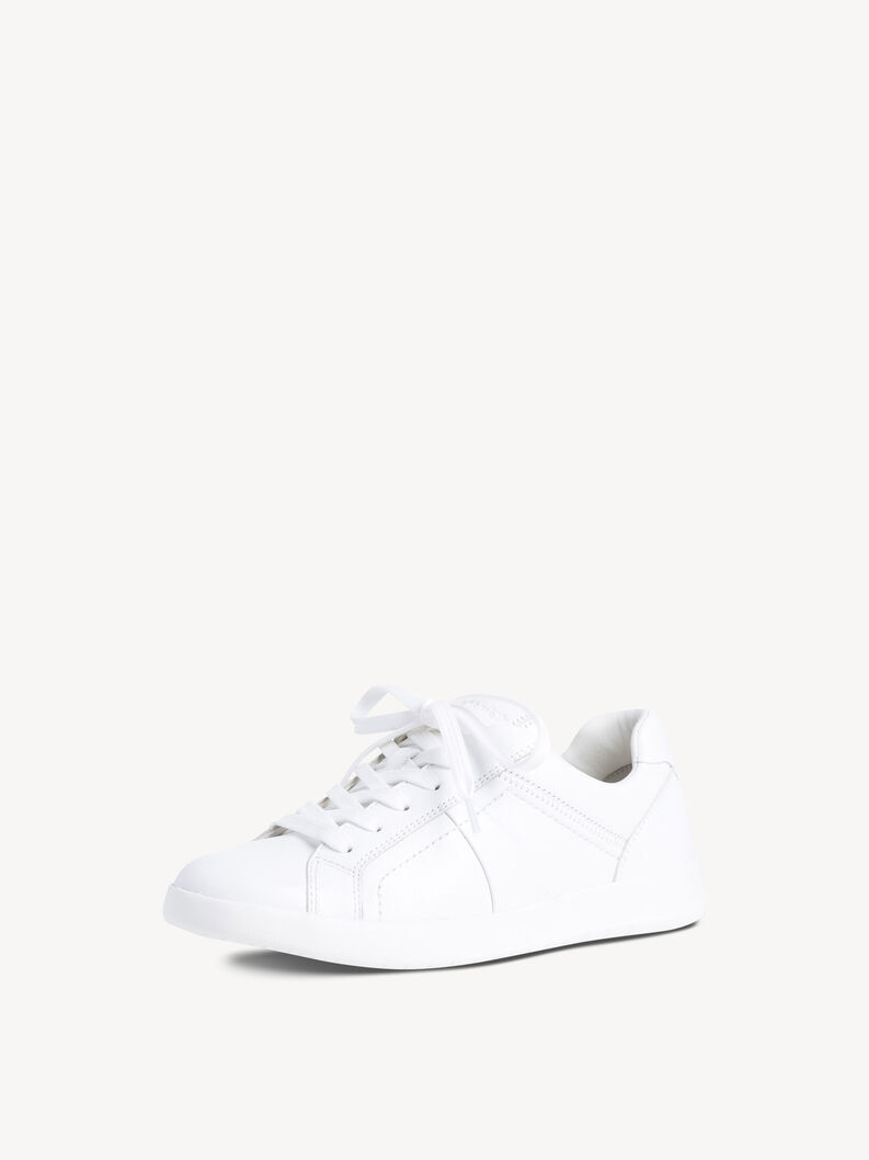 Ledersneaker - weiß, WHITE UNI, hi-res