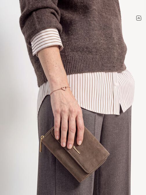 Geldb&ouml;rse, taupe, hi-res