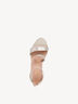 Sandale à talon en cuir - or rose, LT.GOLD STR., hi-res