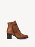 Leather Bootie - brown, COGNAC LEATHER, hi-res