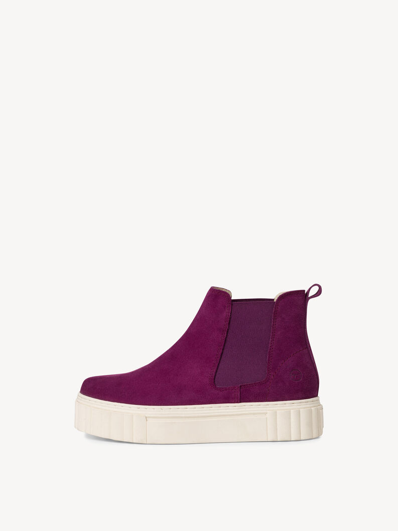 Leather Chelsea boot - purple, PURPLE, hi-res