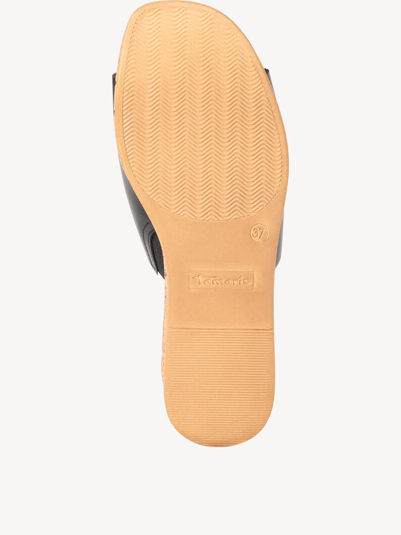 Leather Mule - black, BLACK LEATHER, hi-res