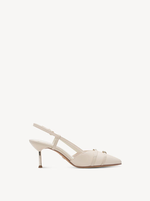 Scarpe con cinturino alla caviglia, IVORY LEATHER, hi-res