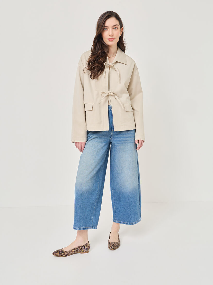 Leren Ballerina - bruin, LEOPARD, hi-res