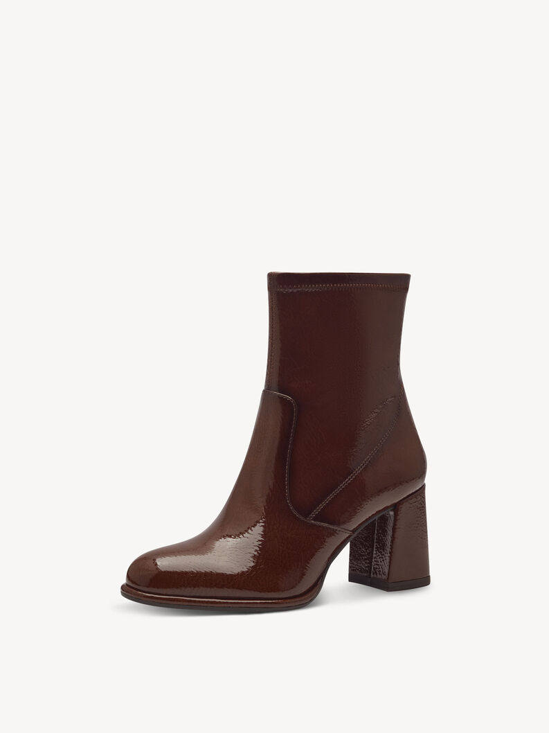 Bootie - brown, BROWN PATENT, hi-res