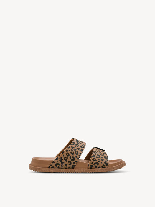 Slipper, COGNAC LEOPARD, hi-res