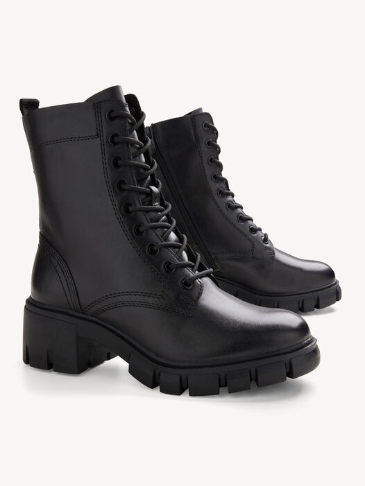 Enkellaarsje, BLACK LEATHER, hi-res