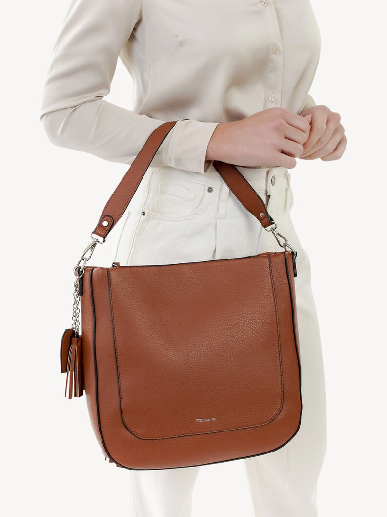 Handtas - bruin, cognac, hi-res